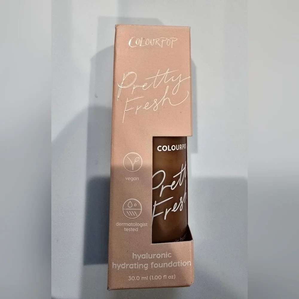 ColourPop Pretty Fresh Hyaluronic Hydrating Foundation Deep Dark 190W New